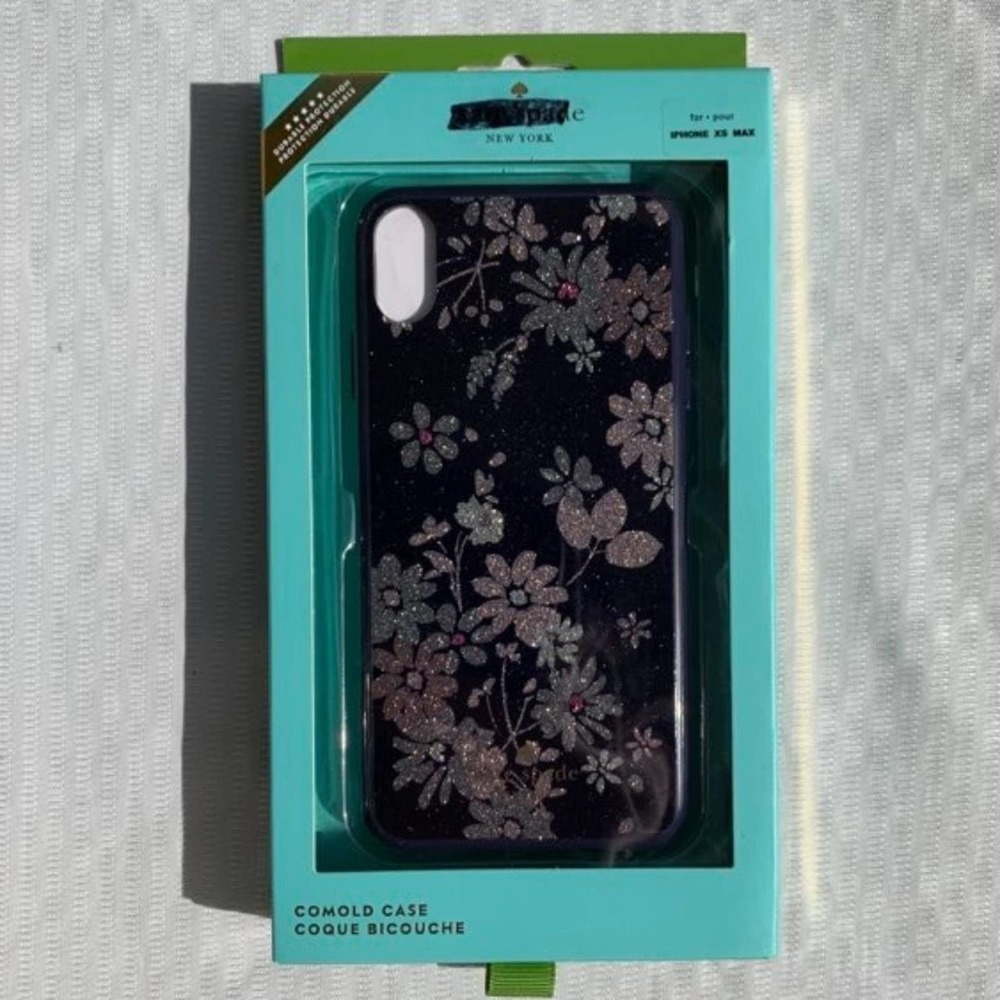 Kate Spade iPhone XS/X Comold Case Black Silver Pink